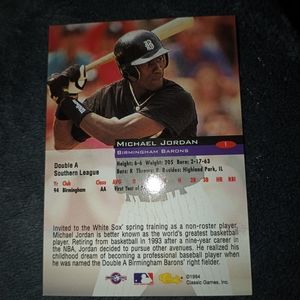 Michael Jordan's Birmingham Barons rookie